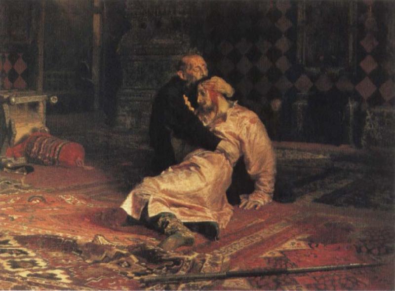 Ilya Repin Ivan the Terrible and his son ivan on 15 November 1581 1885